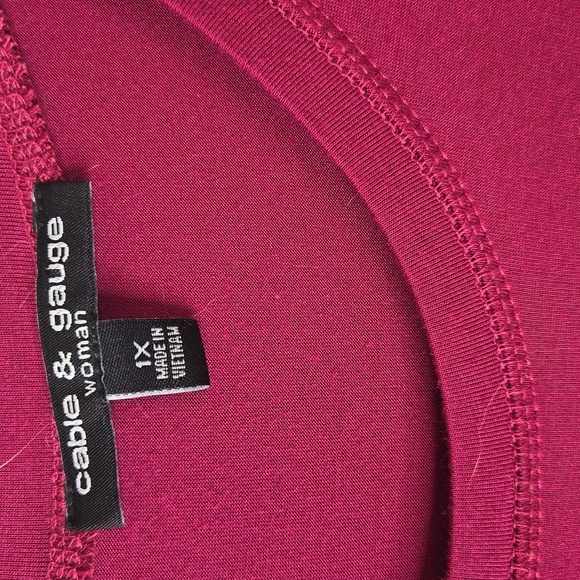 Cable & Gauge womens hi lo pullover top sz X large - Picture 2 of 6